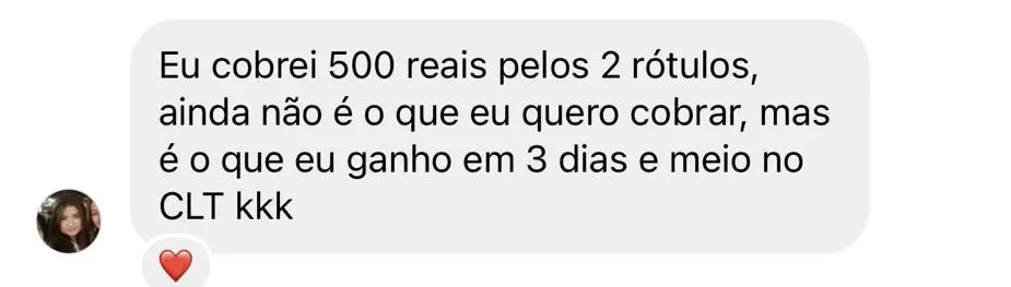 PRINT-COBREI 500 EM UM RÓTULO-EQUIVALENTE 3 DIAS CLT