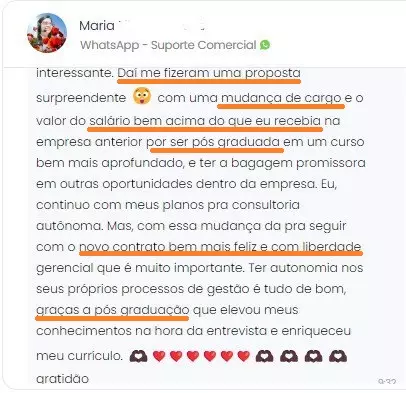 PRINT - MARIA ZILMA - PROMOVIDA A UM CARGO GERENCIAL